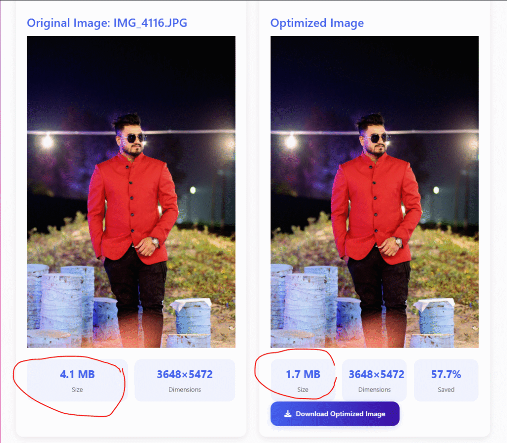 Image Optimizer Online free tool